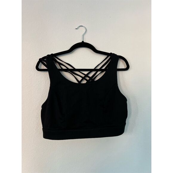 Torrid Other - Torrid Women's Black Strappy Racerback Sports Bra Size 0 Activewear